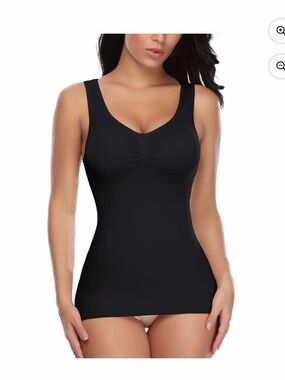 Women's Black Shaping Tank - Seamless Support